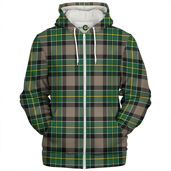 Hamilton of Brandon Modern Clan Badge Tartan Sherpa Hoodie