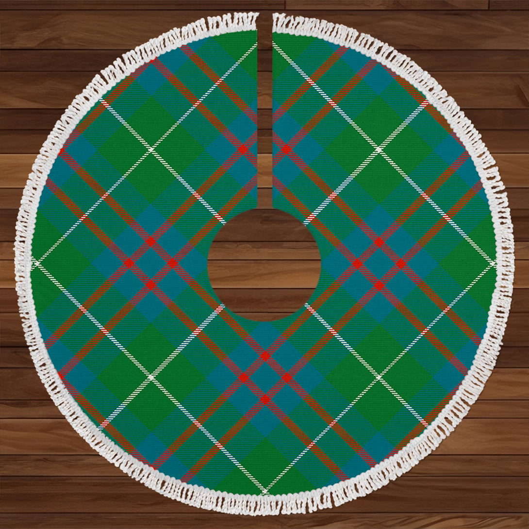 Hamilton of Clayton Ancient Clan Badge Tartan Christmas Tree Skirt