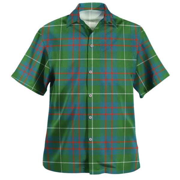 Hamilton of Clayton Ancient Clan Badge Tartan Hawaiian Shirt