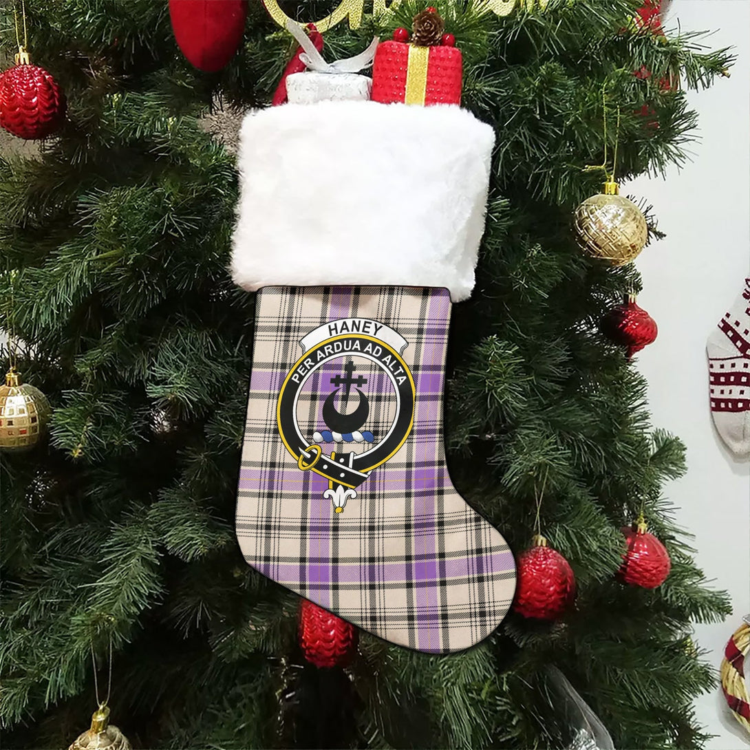 Haney Ancient Clan Badge Tartan Christmas Stocking