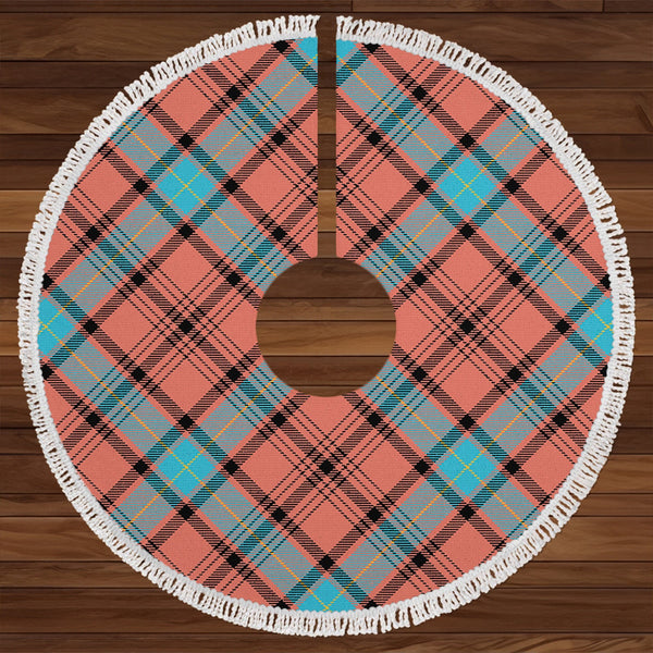 Haney Dress Ancient Clan Badge Tartan Christmas Tree Skirt