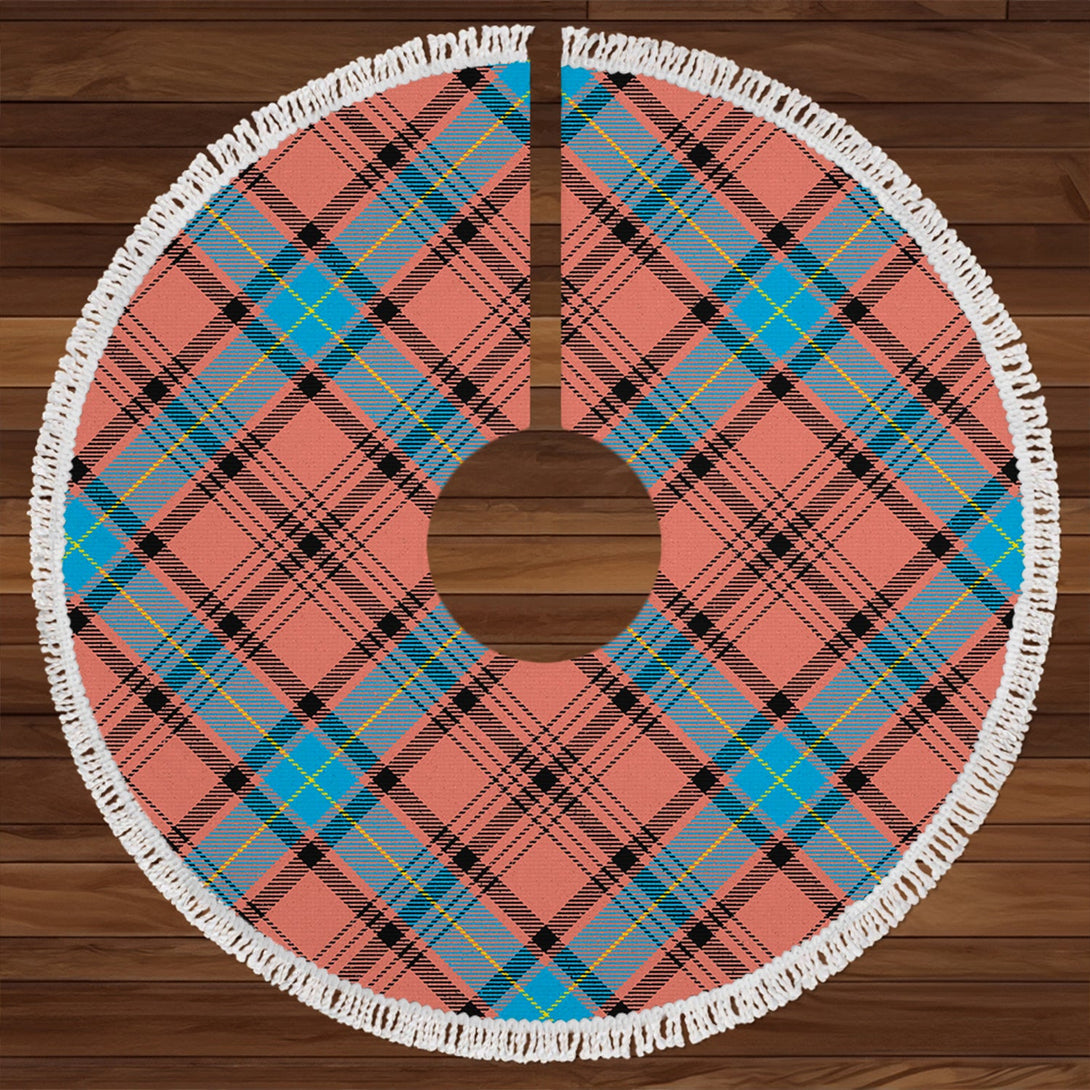 Haney Dress Modern Clan Badge Tartan Christmas Tree Skirt