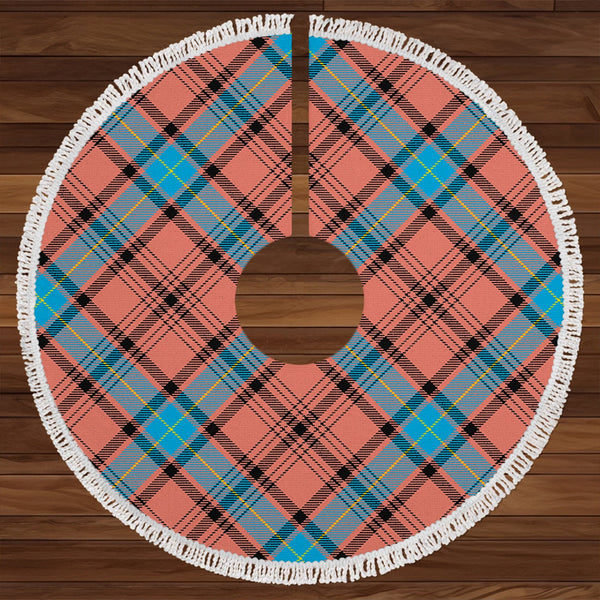 Haney Dress Modern Clan Badge Tartan Christmas Tree Skirt