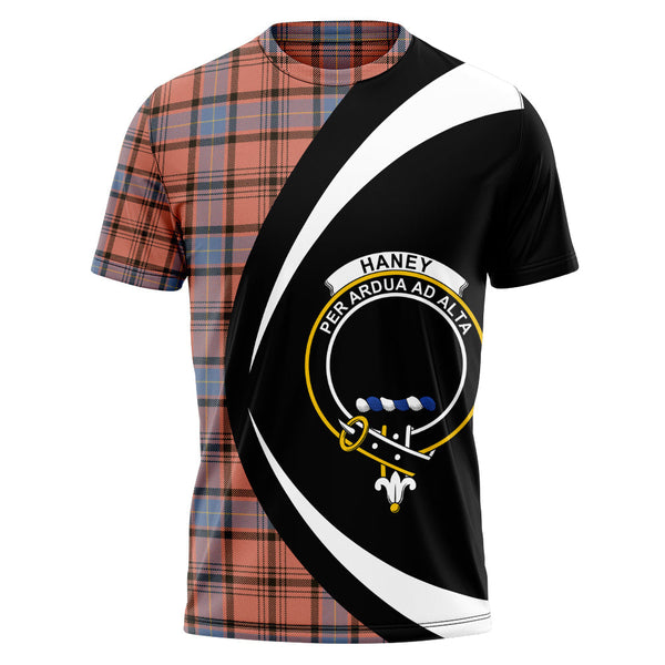 Haney Dress Weathered Clan Badge Tartan T-Shirt Circle Style Personalized