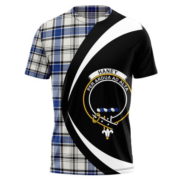 Haney Modern Clan Badge Tartan T-Shirt Circle Style Personalized