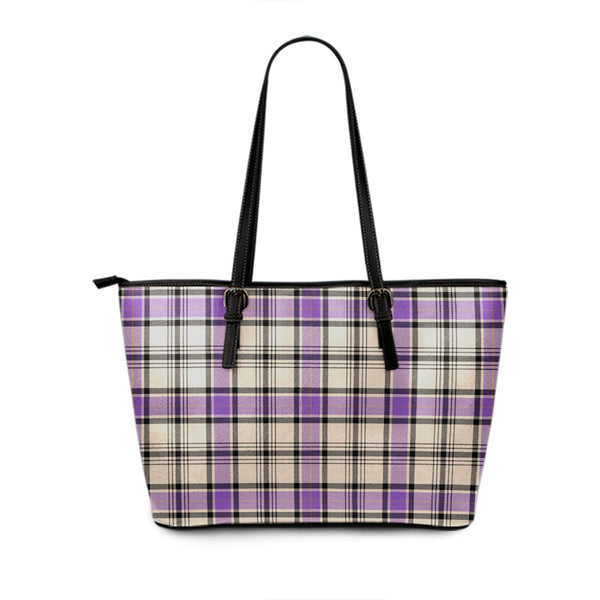 Hannay (Haney) (Hanna of Sorbie) Ancient Tartan Leather Tote Bag