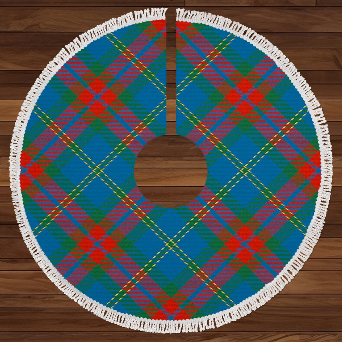 Harvey Ancient Clan Badge Tartan Christmas Tree Skirt