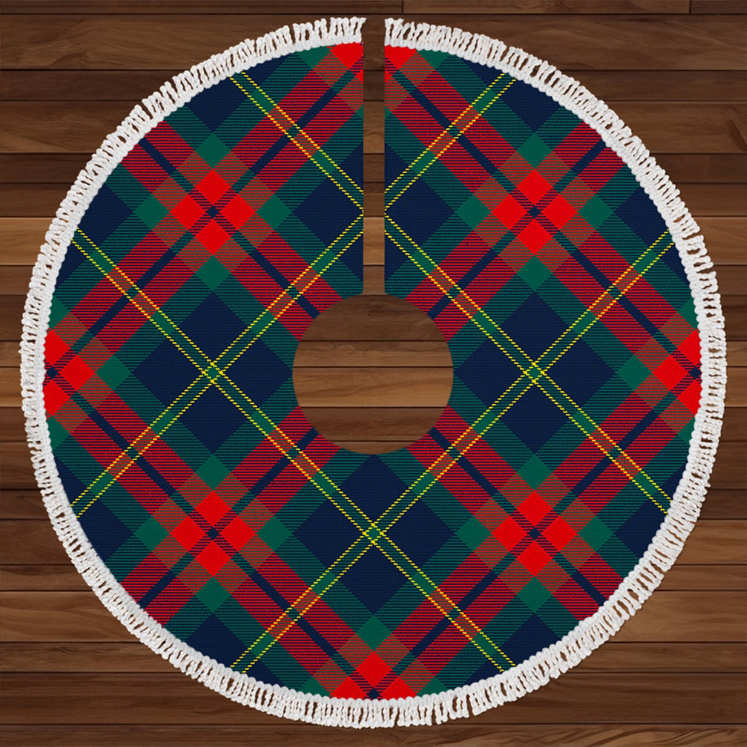 Harvey Modern Clan Badge Tartan Christmas Tree Skirt