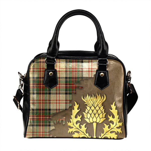 Hay 3 Ancient Tartan Shoulder Handbag Thistle Oldest Style