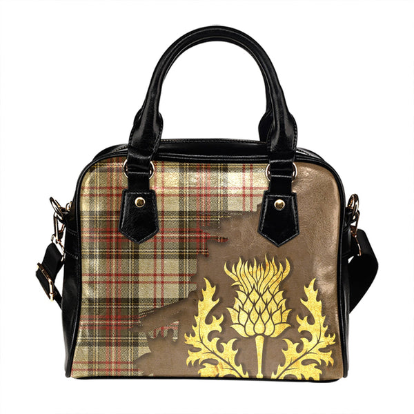 Hay 3 Weathered Tartan Shoulder Handbag Thistle Oldest Style