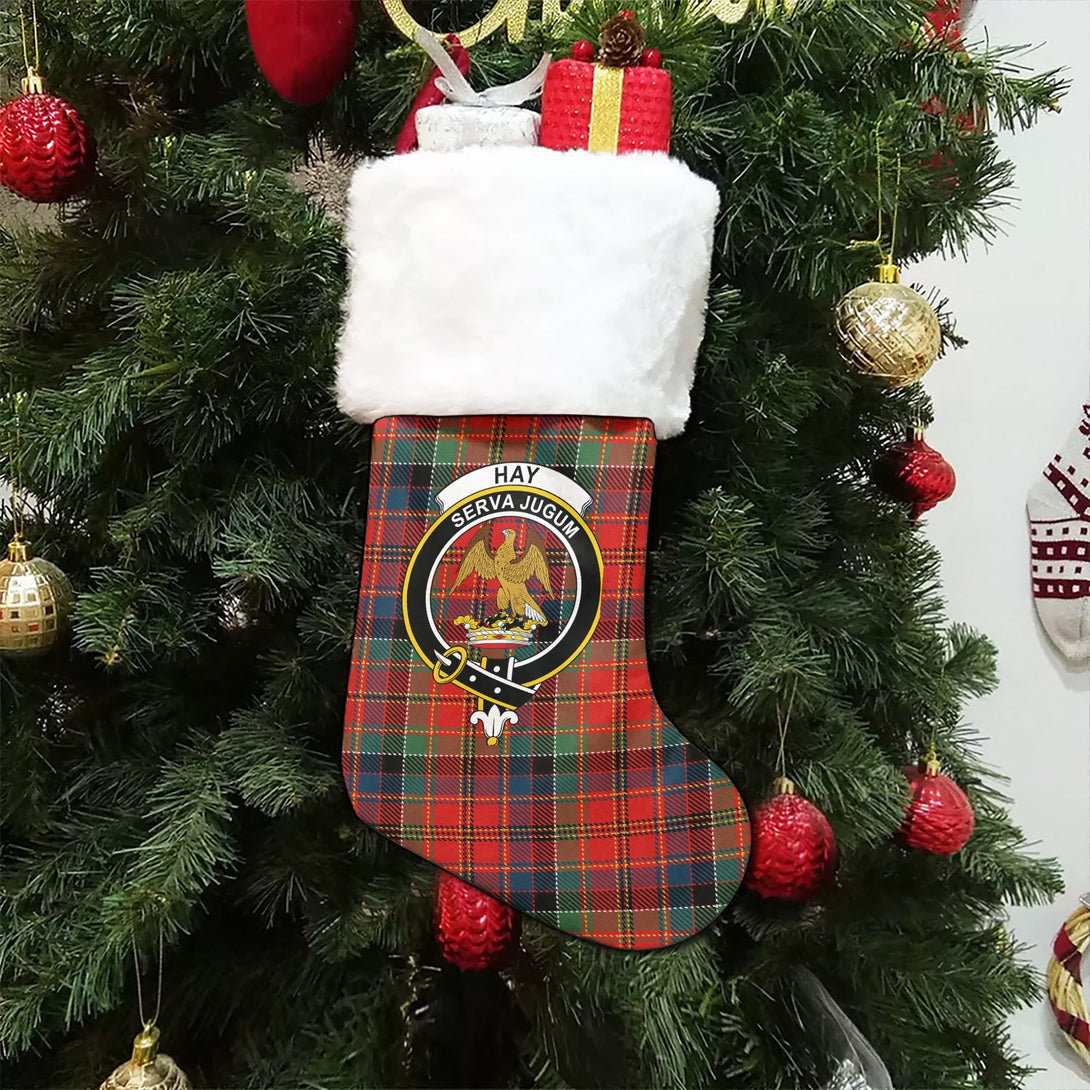 Hay and Leith Modern Clan Badge Tartan Christmas Stocking