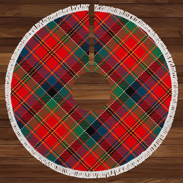 Hay and Leith Modern Clan Badge Tartan Christmas Tree Skirt