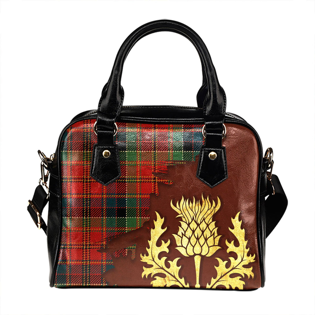 Hay and Leith Modern Tartan Shoulder Handbag Thistle Oldest Style