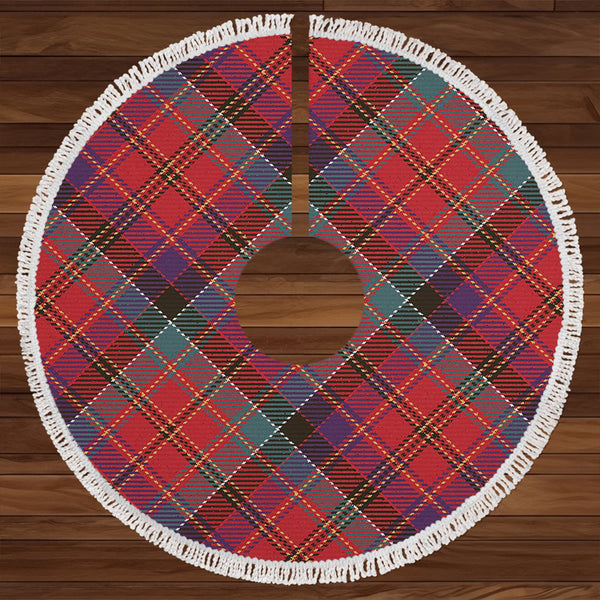 Hay and Leith Weathered Clan Badge Tartan Christmas Tree Skirt