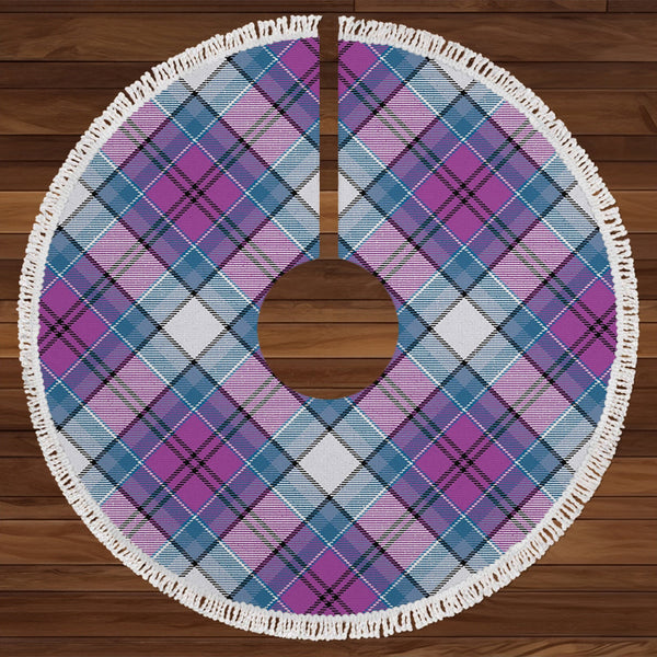 Hebridean Dress Arisaid Blue Ancient Tartan Christmas Tree Skirt