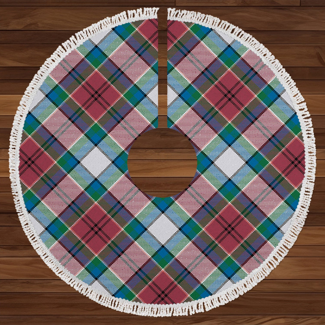 Hebridean Dress Arisaid Red Ancient Tartan Christmas Tree Skirt