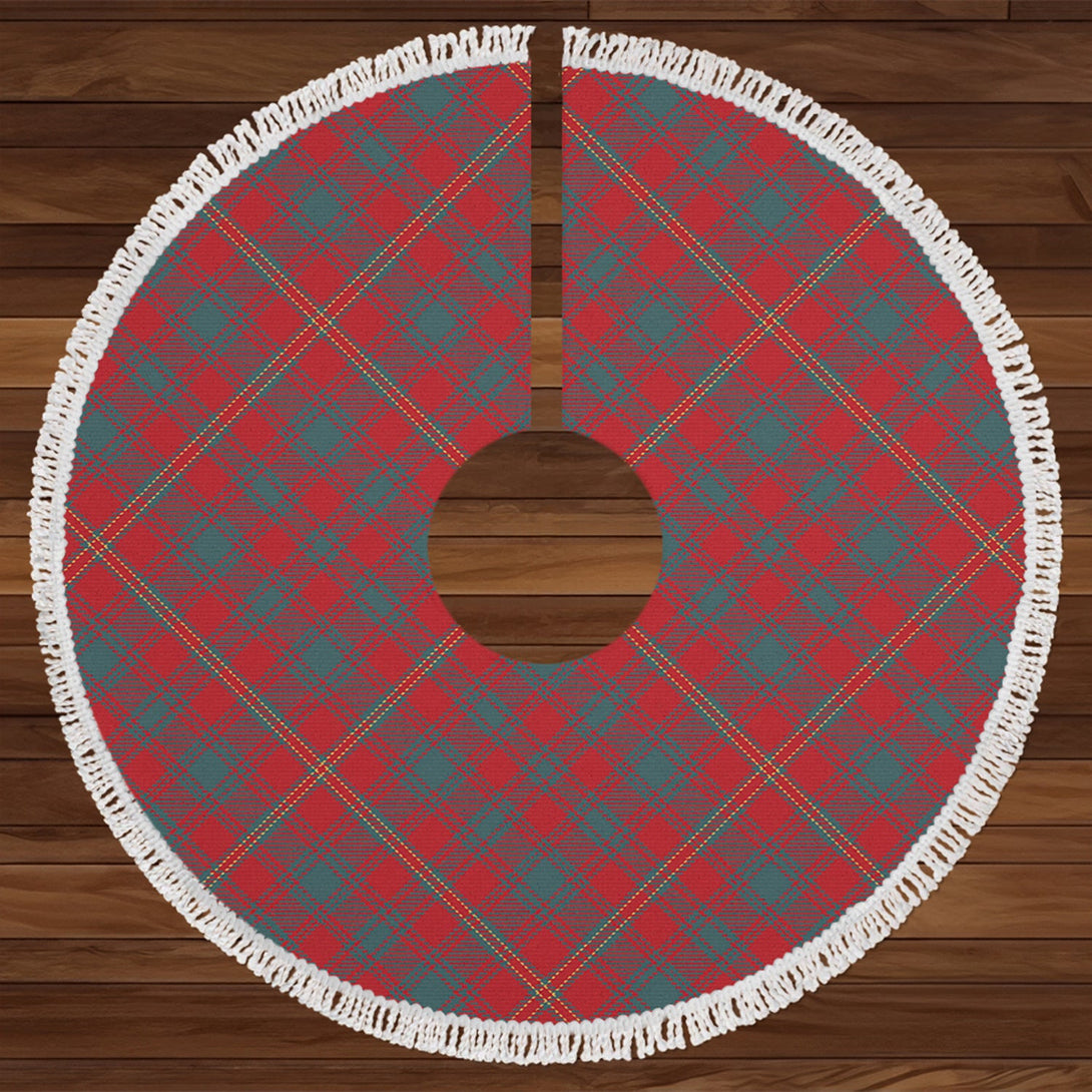 Hebrides Outer Weathered Tartan Christmas Tree Skirt