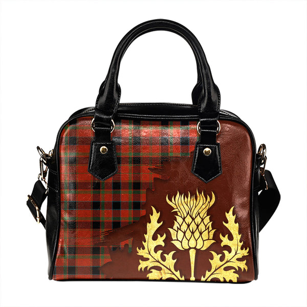 Hebrides 02 Ancient Tartan Shoulder Handbag Thistle Oldest Style