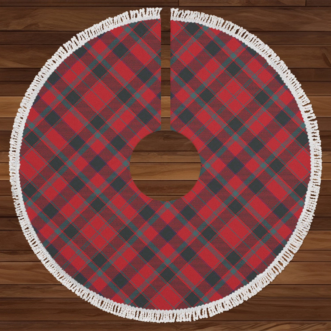 Hebrides 02 Weathered Tartan Christmas Tree Skirt