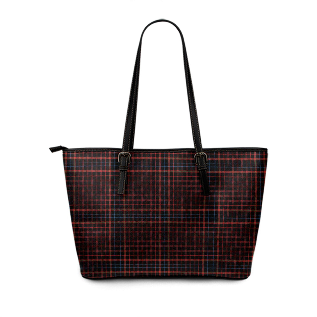 Hebrides 04 Tartan Leather Tote Bag