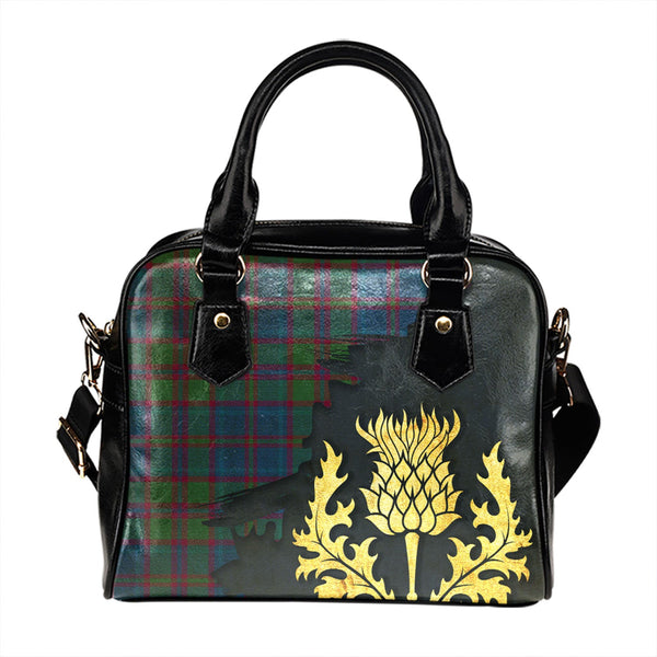 Hebrides 07 Modern Tartan Shoulder Handbag Thistle Oldest Style