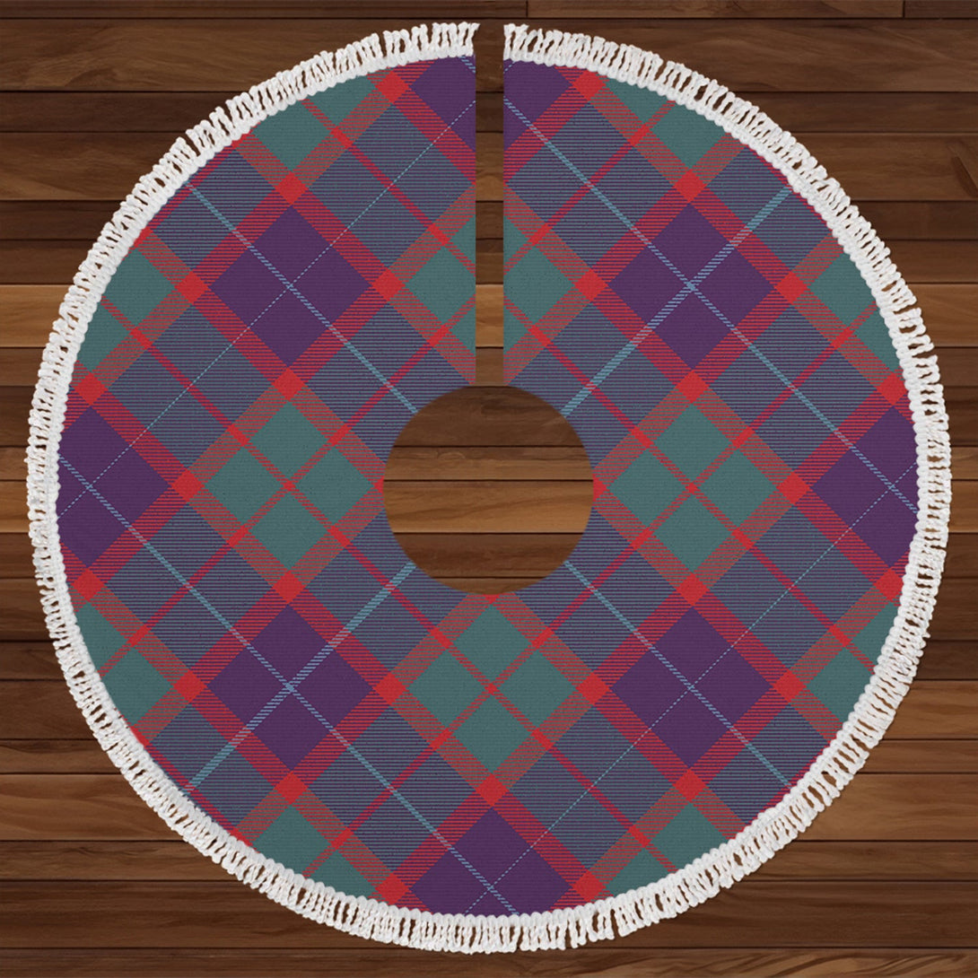 Hebrides 09 Weathered Tartan Christmas Tree Skirt