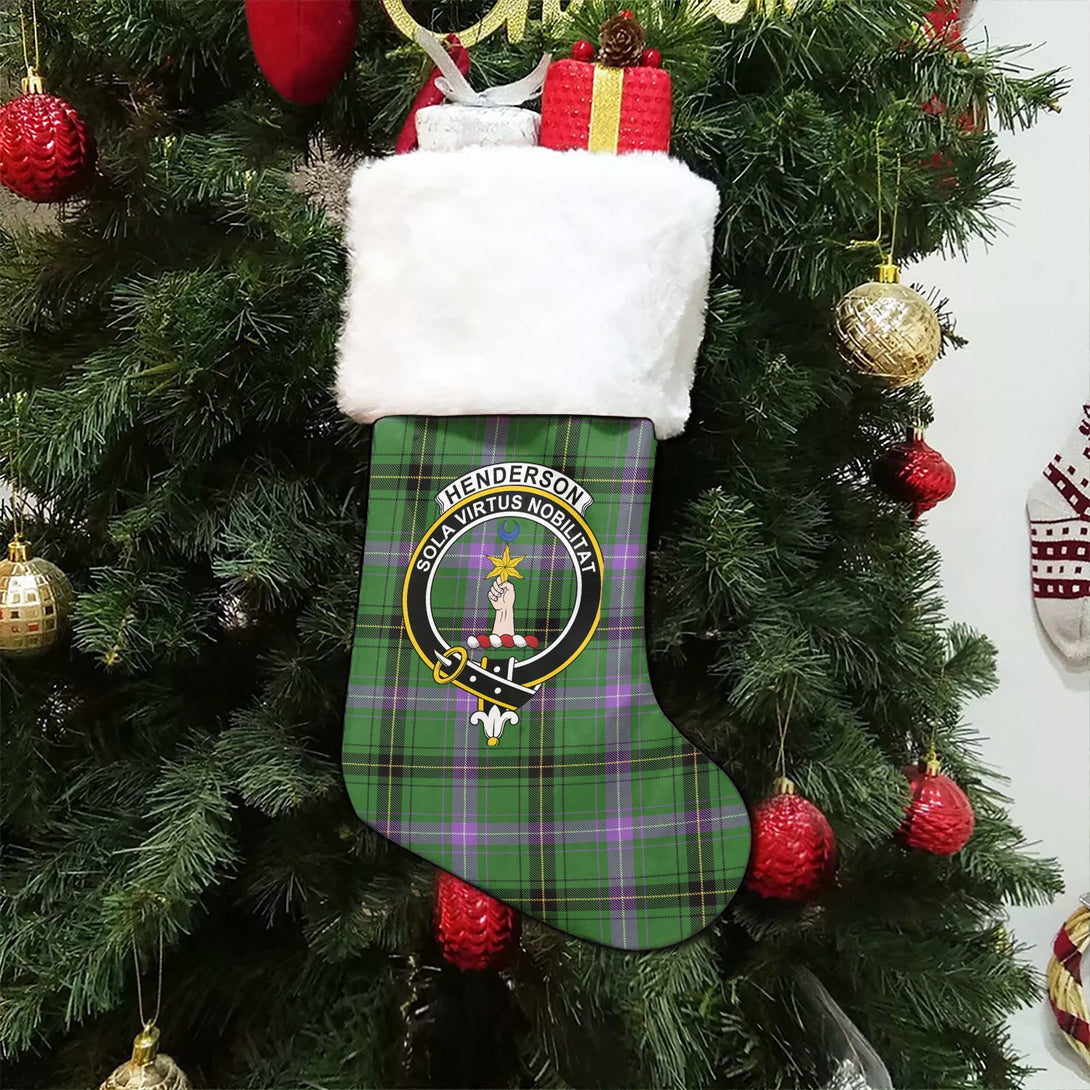 Henderson Ancient Clan Badge Tartan Christmas Stocking