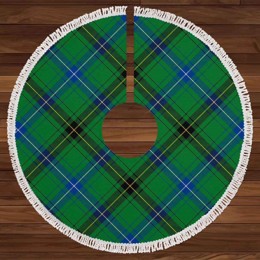 Henderson Modern Clan Badge Tartan Christmas Tree Skirt