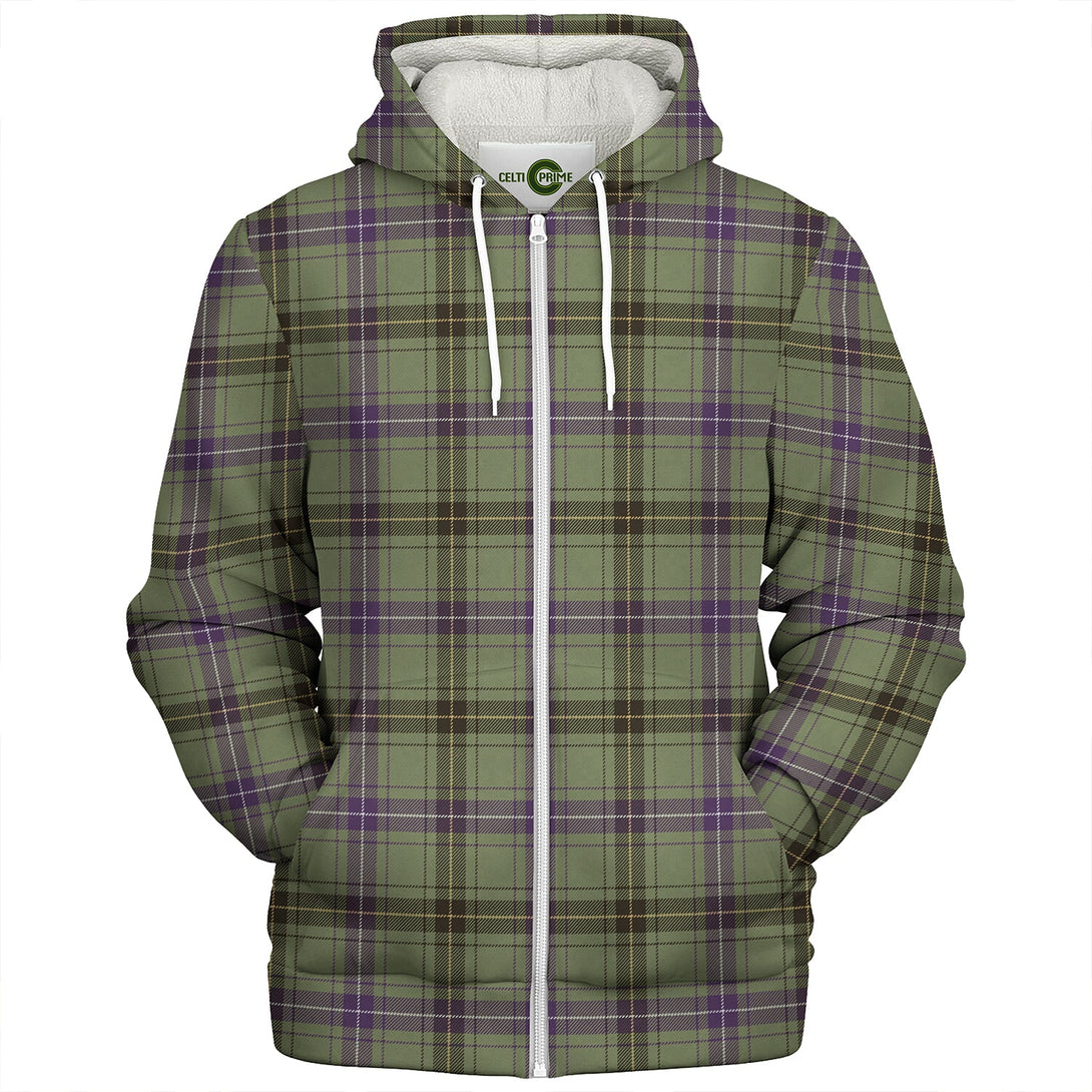 Henderson (MacKendrick) Weathered Clan Badge Tartan Sherpa Hoodie