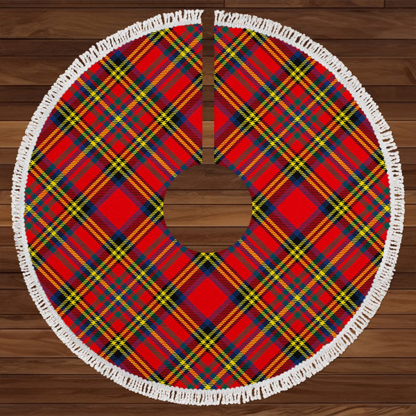 Hepburn Modern Clan Badge Tartan Christmas Tree Skirt