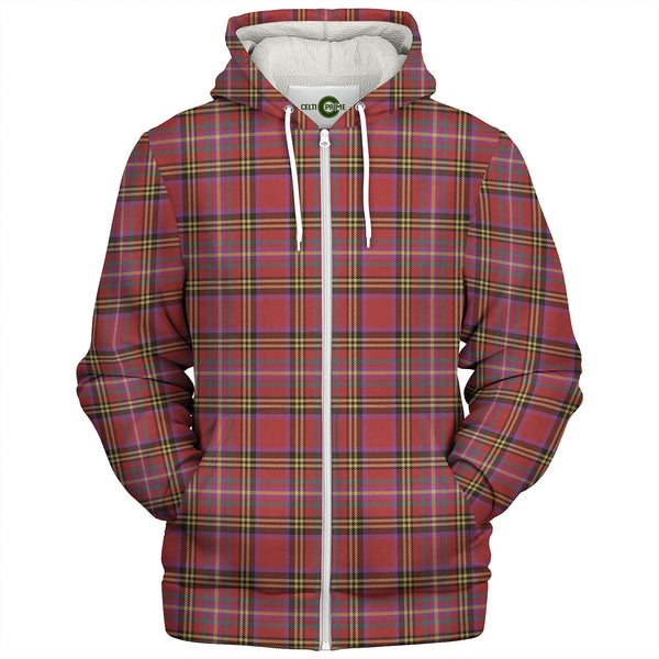 Hepburn Weathered Tartan Sherpa Hoodie