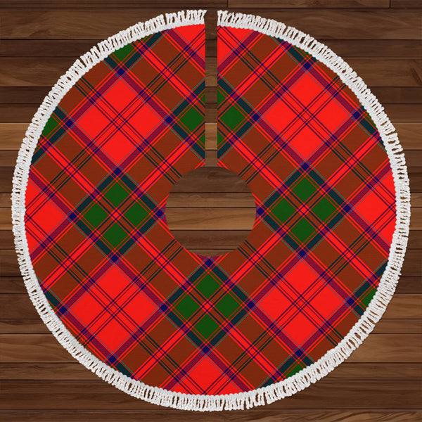 Heron Clan Badge Tartan Christmas Tree Skirt