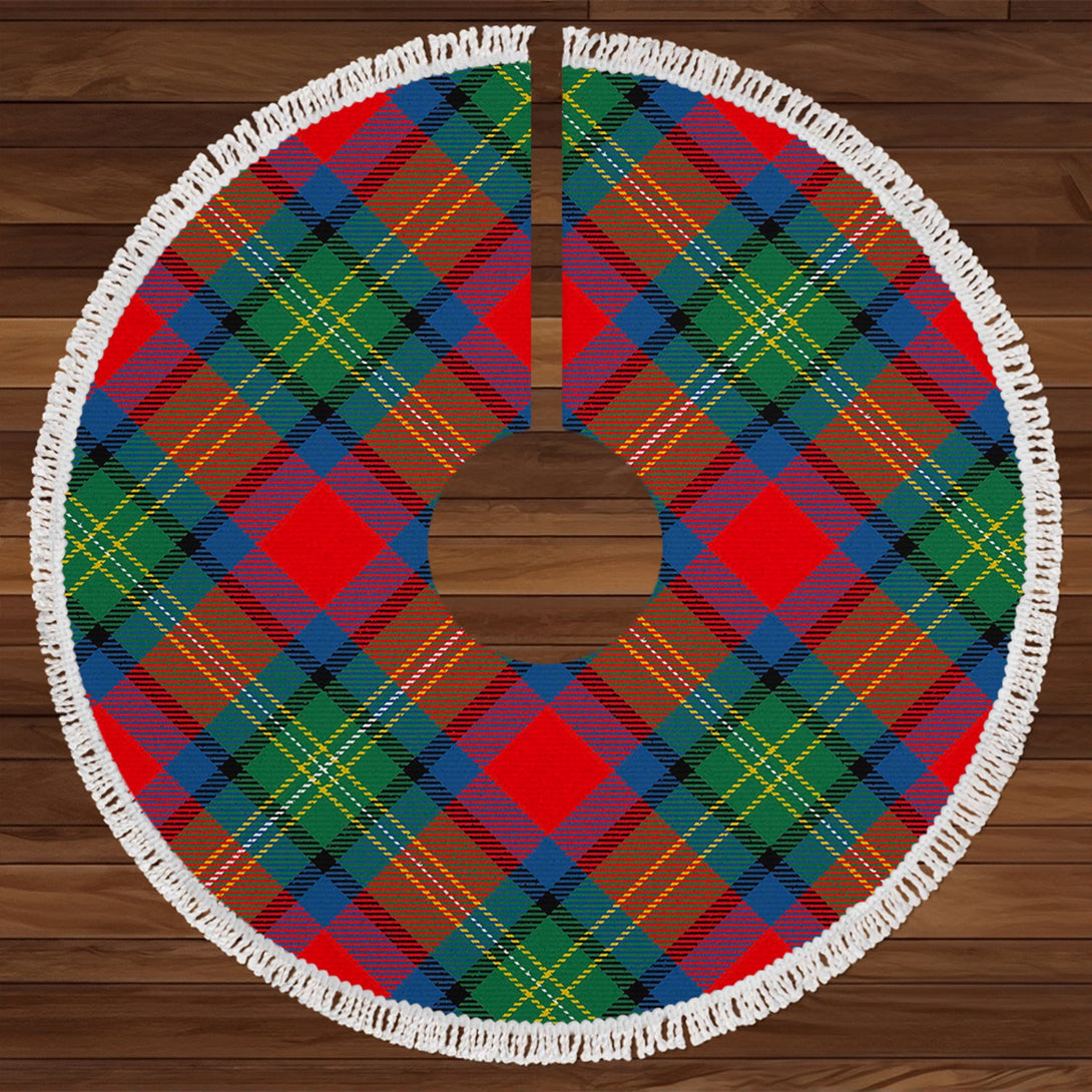 Hewitt Modern Tartan Christmas Tree Skirt