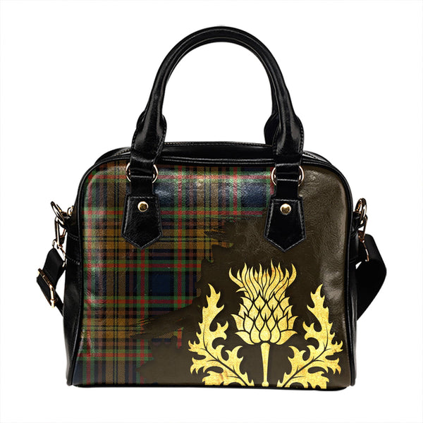 Highfield Hunting Modern Tartan Shoulder Handbag Thistle Oldest Style