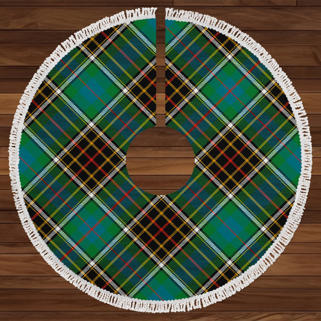 Hislop #2 Ancient Clan Badge Tartan Christmas Tree Skirt