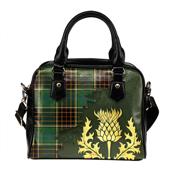 Hislop #2 Ancient Tartan Shoulder Handbag Thistle Oldest Style