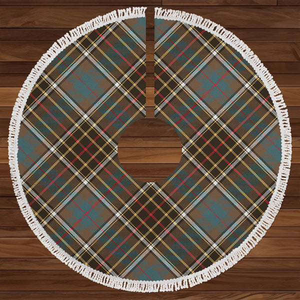 Hislop #2 Weathered Clan Badge Tartan Christmas Tree Skirt