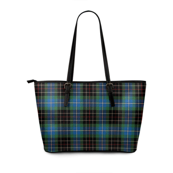 Hislop 3 Modern Tartan Leather Tote Bag