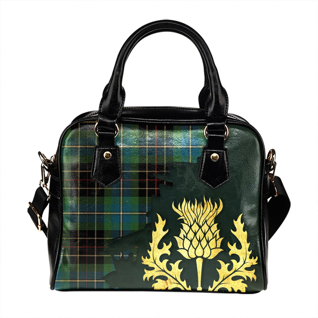 Hislop 3 Modern Tartan Shoulder Handbag Thistle Oldest Style