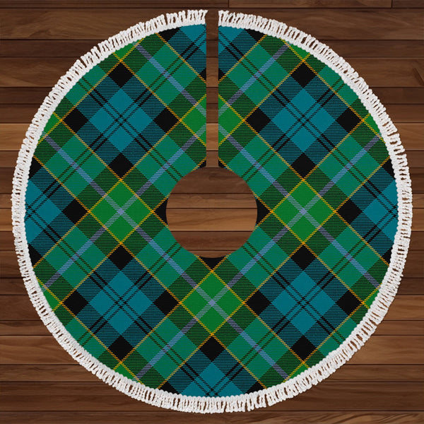 Hogarth Ancient Clan Badge Tartan Christmas Tree Skirt