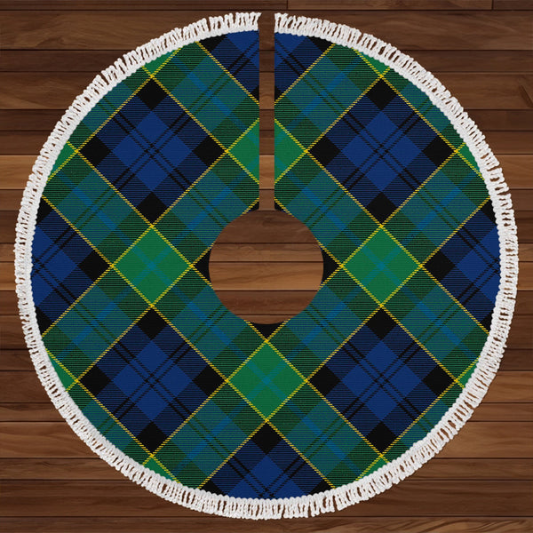 Hogarth Modern Clan Badge Tartan Christmas Tree Skirt