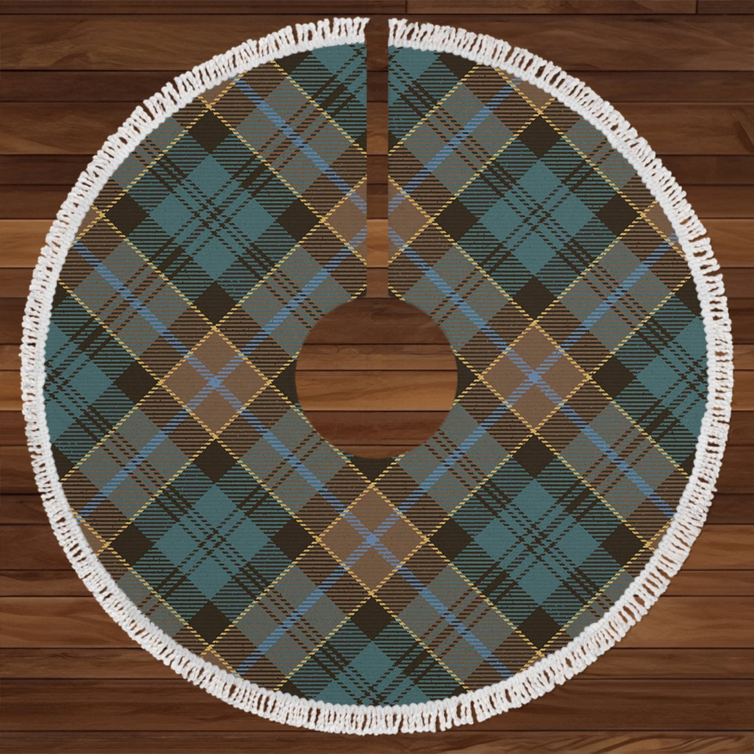 Hogarth Weathered Clan Badge Tartan Christmas Tree Skirt