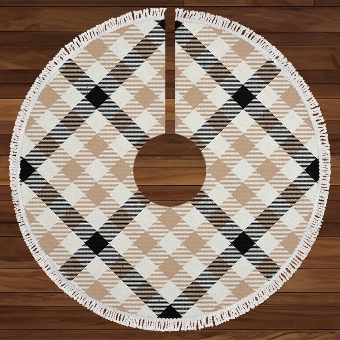 Hogg Weathered Clan Badge Tartan Christmas Tree Skirt