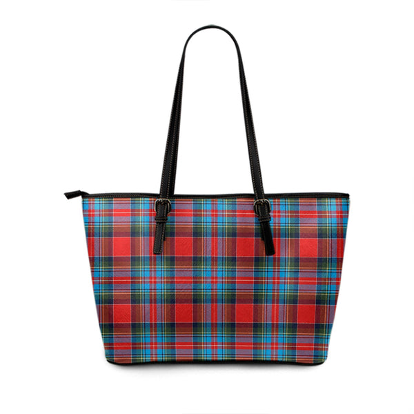 Holyrood Chair Modern Tartan Leather Tote Bag