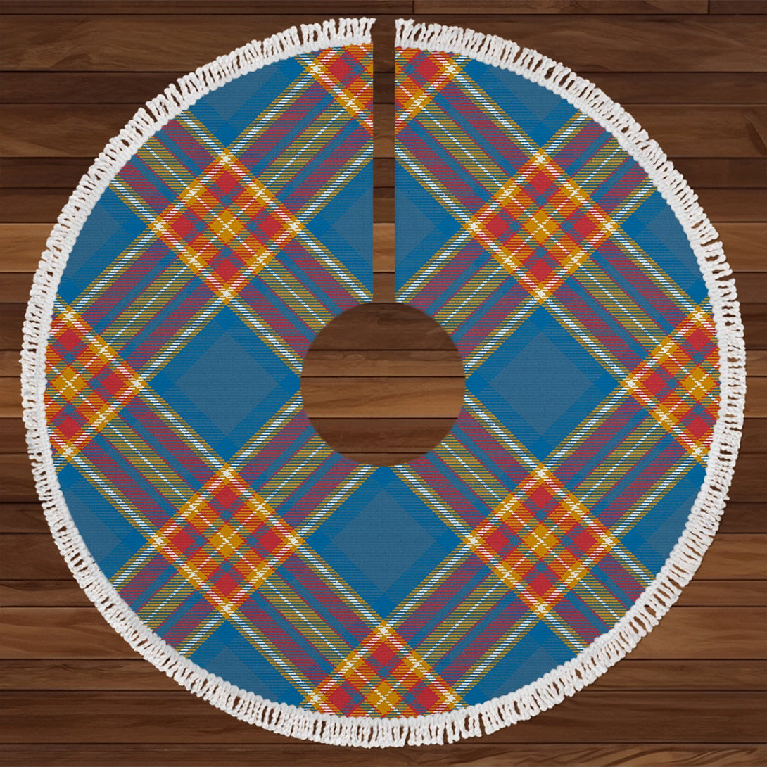 Holyrood Jubilee (Holyrood Heirloom Holyrood Gold) Ancient Tartan Christmas Tree Skirt