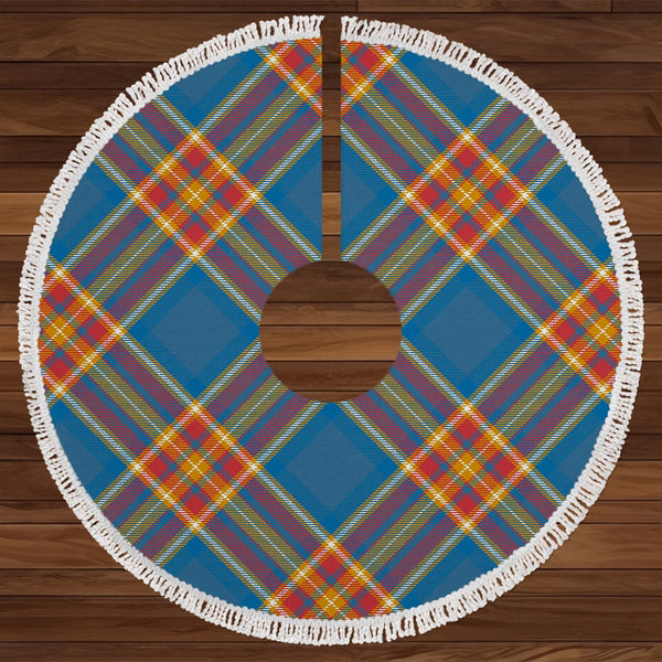 Holyrood Jubilee (Holyrood Heirloom Holyrood Gold) Ancient Tartan Christmas Tree Skirt