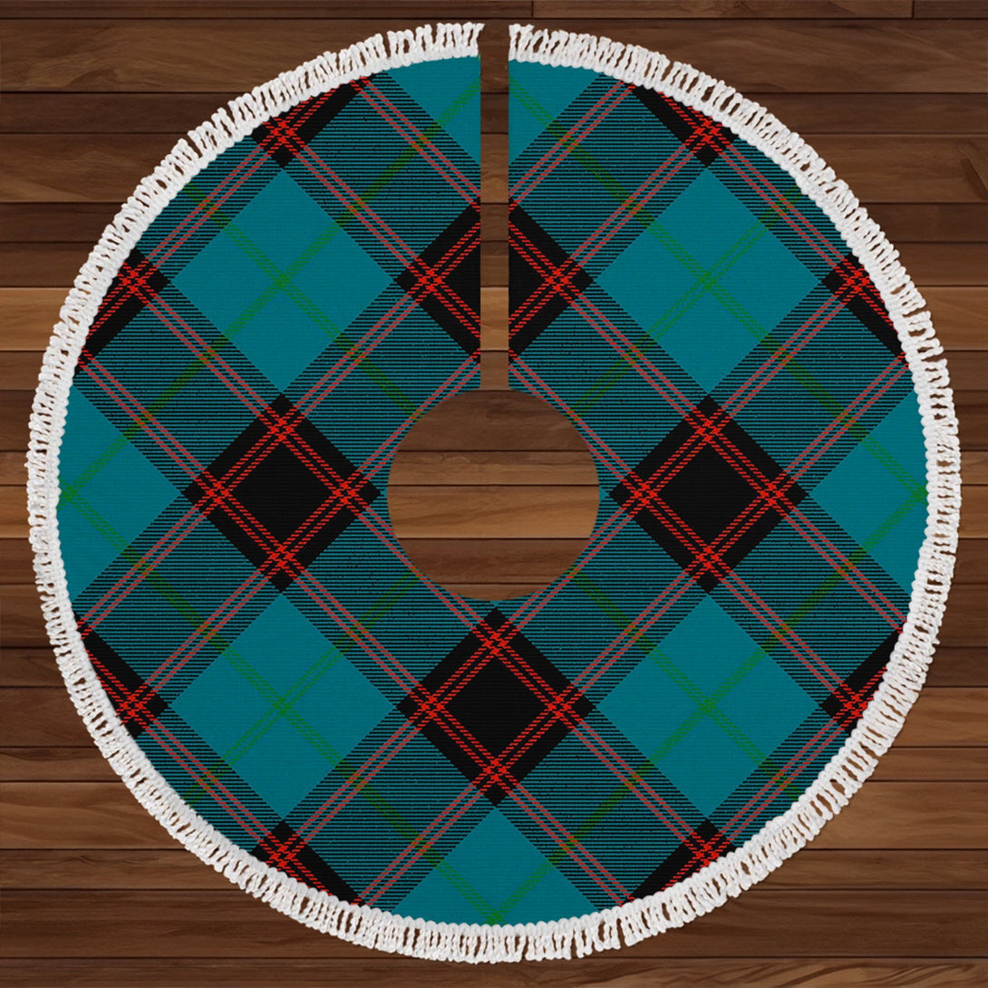 Home Ancient Clan Badge Tartan Christmas Tree Skirt