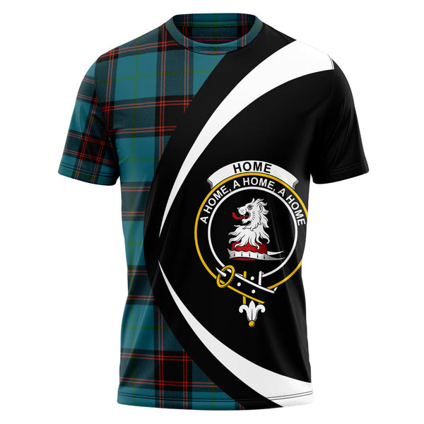 Home Ancient Clan Badge Tartan T-Shirt Circle Style Personalized