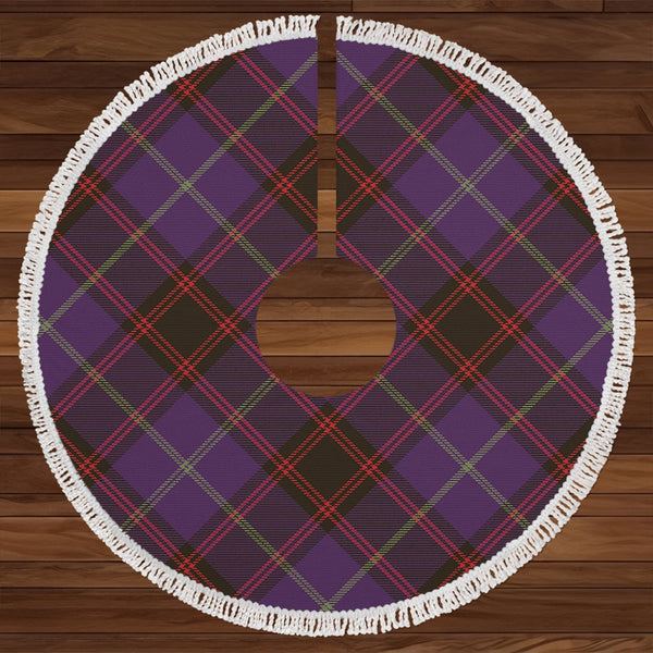 Home Weathered Clan Badge Tartan Christmas Tree Skirt