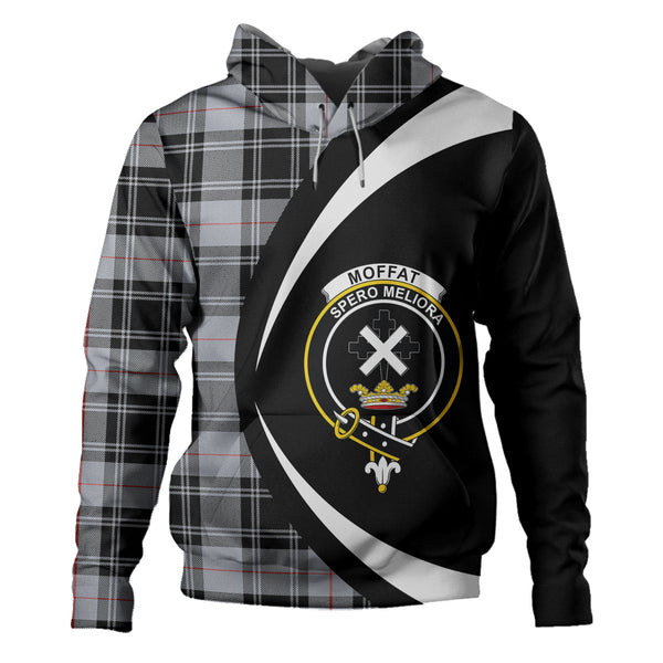 Moffat Modern Clan Badge Tartan Hoodie Circle Style Personalized